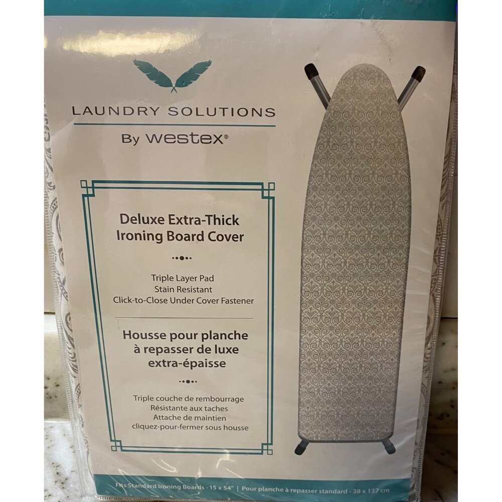 NEW Westex Laundry Solutions Deluxe Extra Thick Ironing Board Cover Triple Layer
